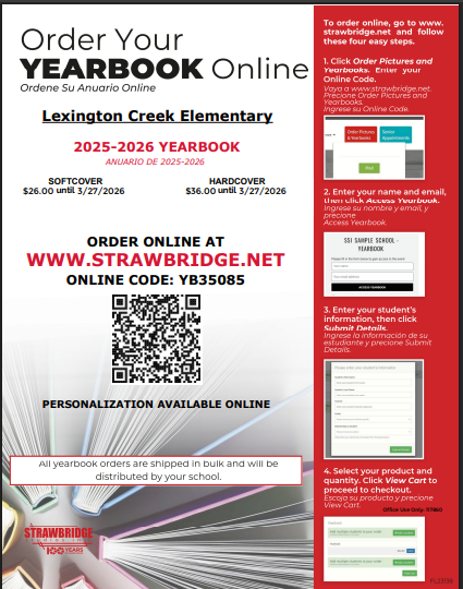  Yearbook Flyer